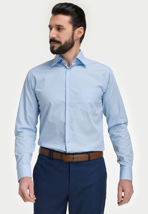 Сорочка мужская длинный рукав GREG 220/399/NBL/Z  фото 4