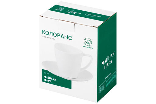 Чайн. пара 2 пр. 200 мл "Колоранс" белая
