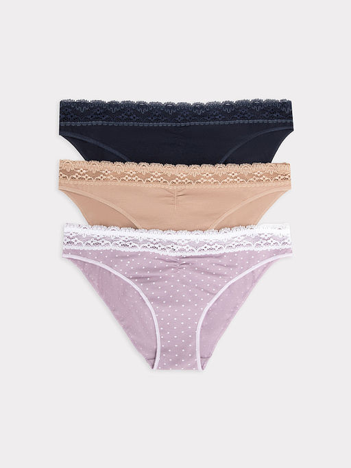 Трусы женские слипы мультипак (3 шт.) в фиолетовом цвете - Mark formelle фото 6