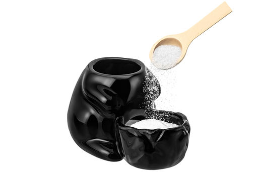 Банка для сыпучих Elan Gallery Заяц 400 мл фарфор черная с ложкой  фото 23