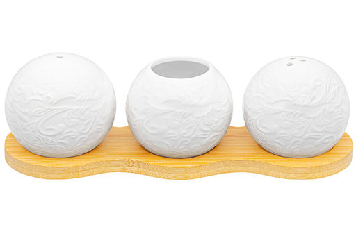 Вазочка под зубочистки + набор для специй 2 пр.20*6,5*6 см 75 мл Лоза на дер. подст. - Elan gallery фото 10