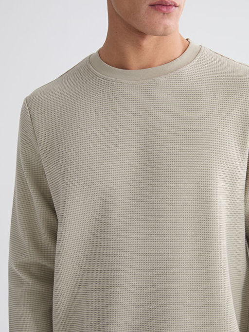 Bisiklet Yaka Uzun Kollu Erkek Ti??rt