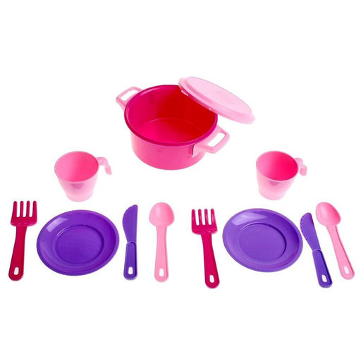 Набор посуды для кукол, «Хозяйка» на 2 персоны