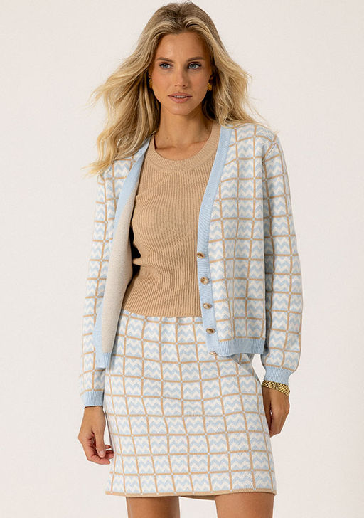 SS-2520 юбка женская голубой - Mozart фото 7