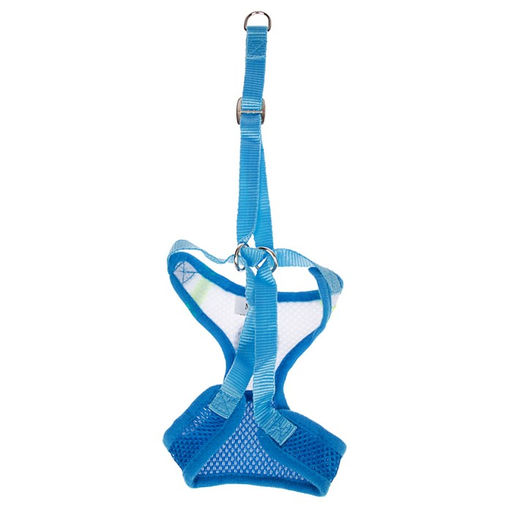Шлейка регулируемая дышащая, светоотражающая, размер XL (ОШ 48-68; ОГ 58-72 см), голубая - Пижон фото 5