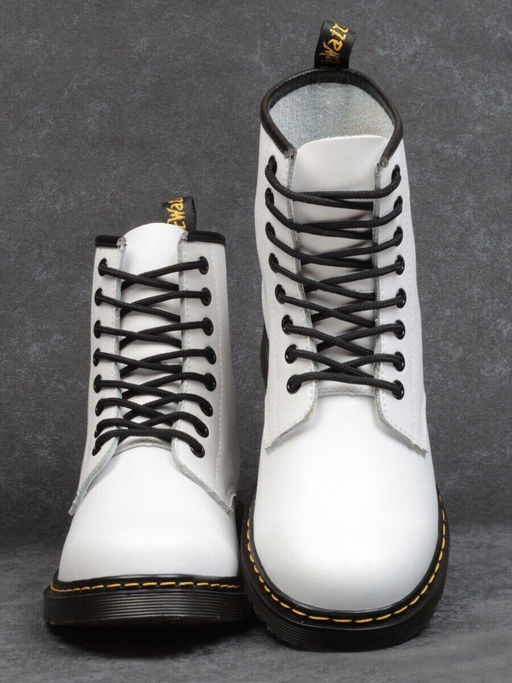 B6019-2 WHITE Ботинки демисезонные женские (натуральная кожа)