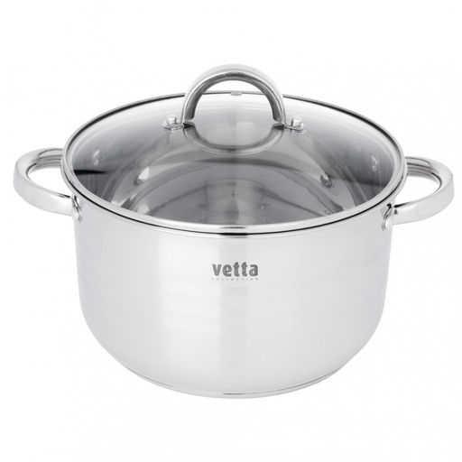 Кастрюля VETTA Фултон 24*14 см 5,4 л со стекл. кр. арт. 822-115