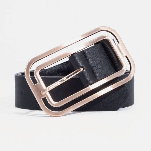 Ремень женский, ширина 3.5 см, пряжка металл, цвет чёрный - Simaland фото 4