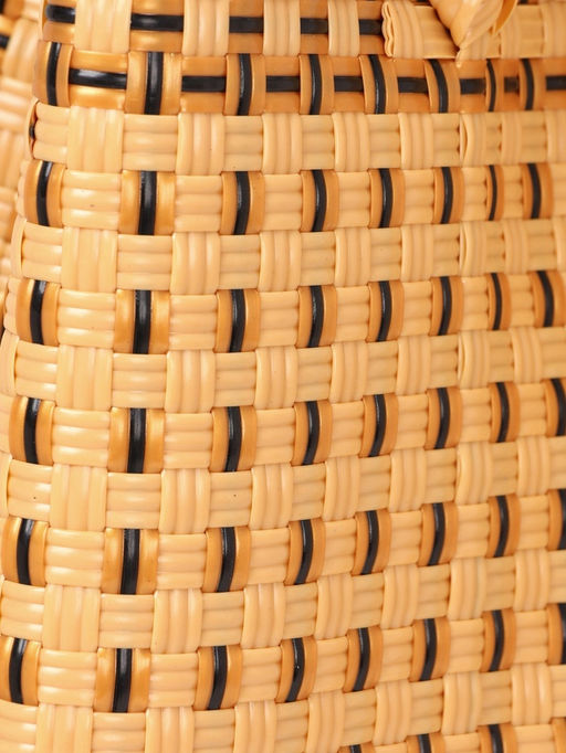 Сумка плетёная, 40×20×55 см, пластик, бежевая