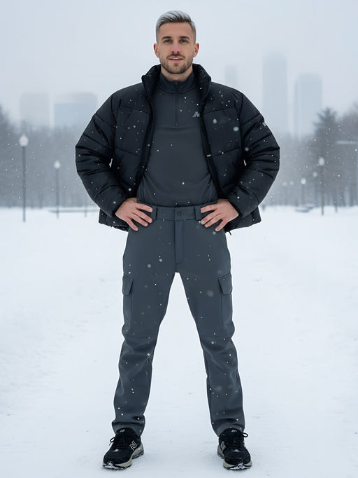 Брюки спортивные софтшелл MTFORCE мужские темно-серого цвета 2403TC  фото 2