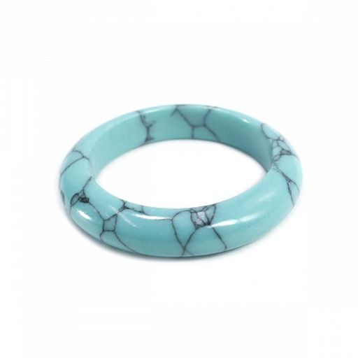 Кольцо из камня Бирюза улучшает финансовое положение, укрепляет брачный союз размер 18