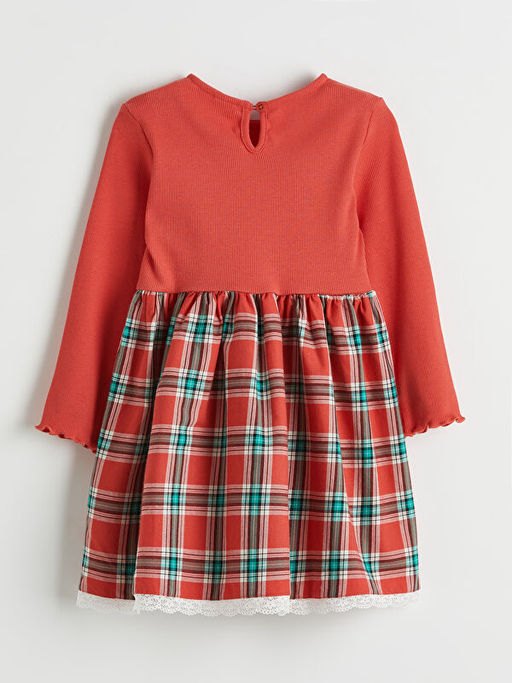 Ekose K?z ?ocuk Elbise