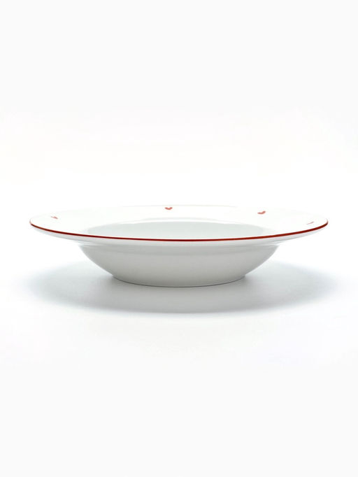 Тарелка суповая керамическая Любовь в деталях, d=22.4 см, ручная работа