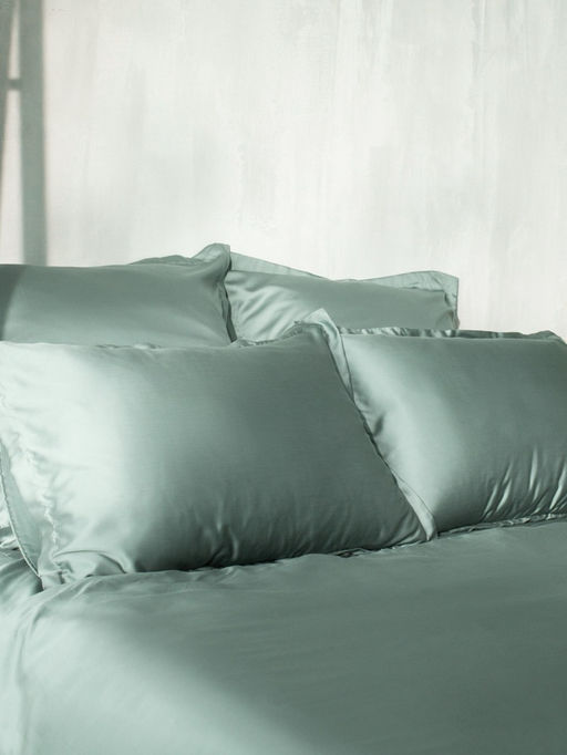 Наволочка SL Home Tencel, 70×70+3 см, тенсель, эвкалиптовое волокно 100%, оливковая