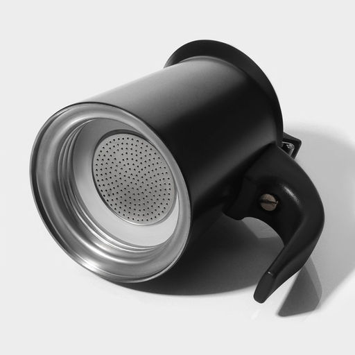 Кофеварка гейзерная Magistro Classic black, на 2 чашки, 100 мл, индукция, нержавеющая сталь, чёрная  фото 4