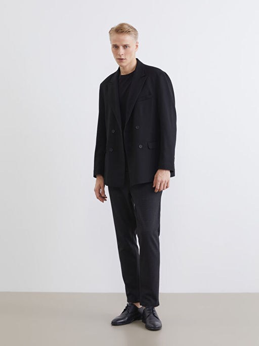 Standart Kal?p Erkek Blazer Ceket
