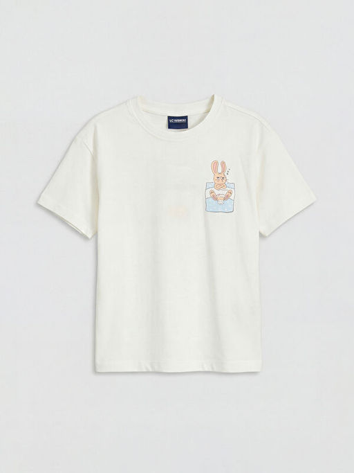 Bask?l? K?z ?ocuk ?ortlu Pijama Tak?m?