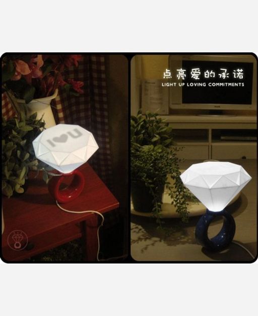 Светильник Кольцо с бриллиантом цвет красный 904003 - Yiwu youda import & export co фото 3