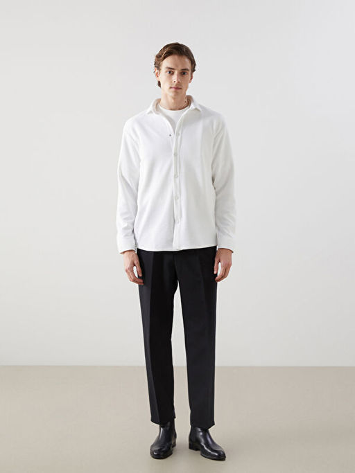 Regular Fit Uzun Kollu Gabardin Erkek G?mlek