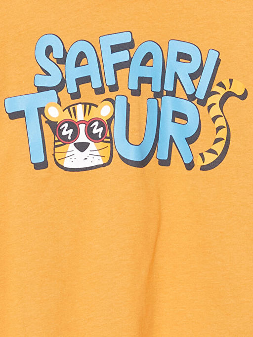 Bisiklet Yaka Bask?l? Erkek ?ocuk Pijama Tak?m