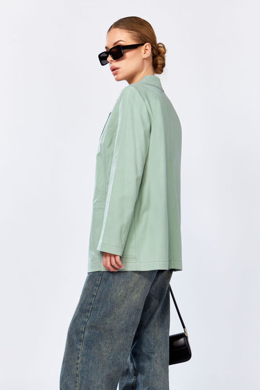 Жакет DOGGI 0196 фисташковый  фото 4