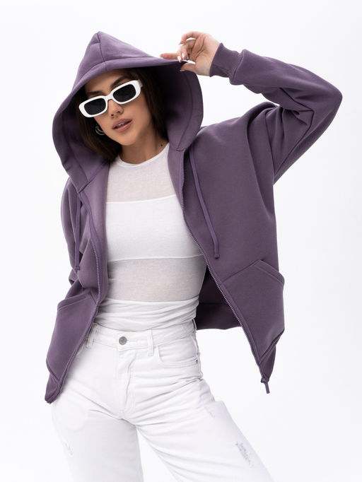 Толстовка жен.арт.286/2-2,серо-лавандовая