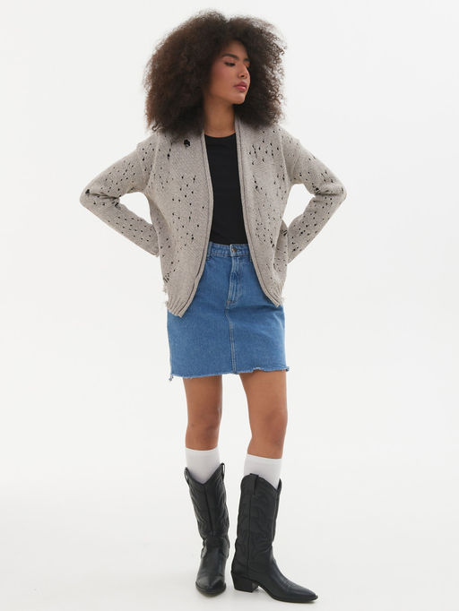 Кардиган л1342 бежевый - Стим фото 22