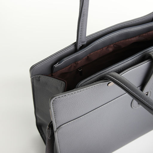 Сумка женская тоут, на молнии, цвет серый - Simaland фото 6