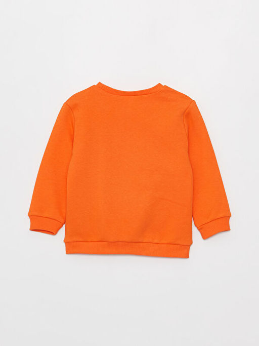 Bisiklet Yaka Uzun Kollu Bask?l? Erkek Bebek Sweatshirt - Waikiki фото 2