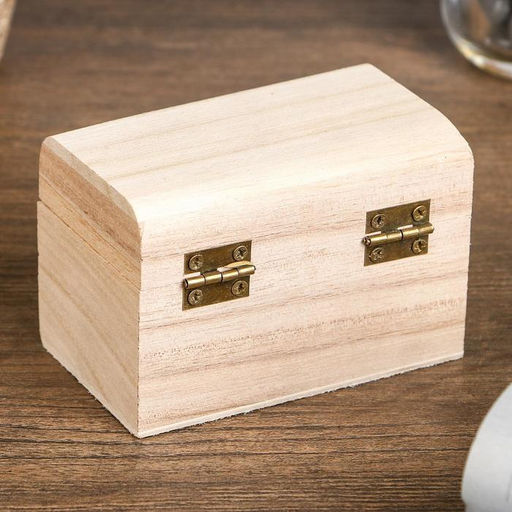 Цена за 7 шт. Шкатулка для росписи дерево прямоугольник «Орех», для творчества, декора, 9×5×6 см