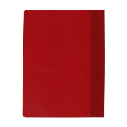 Цена за 50 шт. Папка-скоросшиватель Calligrata, А4, 120 мкм, малиновая, прозрачный верх  фото 4