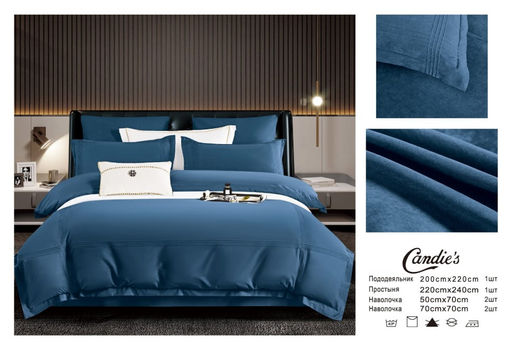 КПБ Candies Бархатный сатин однотонный в коробке CANBSOB006 Евро