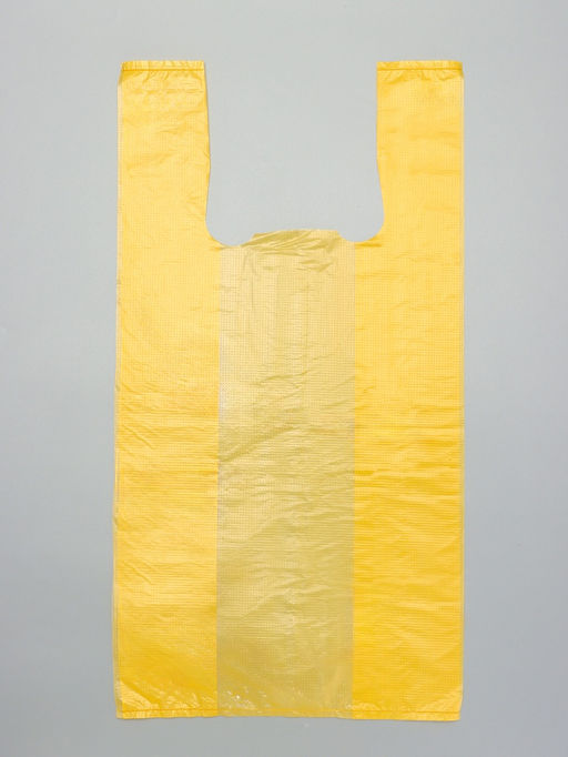 Цена за 100 шт. Пакет-майка ПНД жёлтая 24+14х50/10 мкм