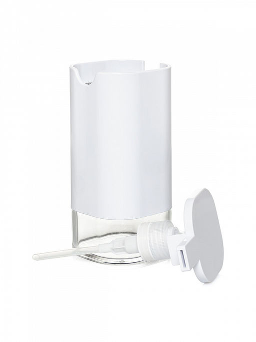 Диспенсер для жидкого мыла 9,9х7,7х16 белый ABS пластик, акриловый пластик - Denastia фото 4