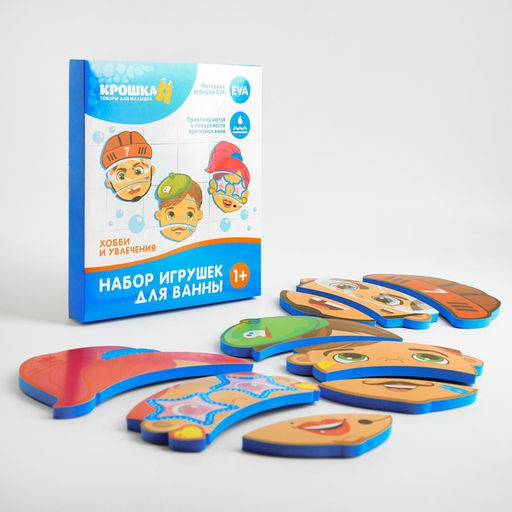 Пазлы мягкие для малышей «Поменяй местами», 9 деталей, Крошка Я, МИКС