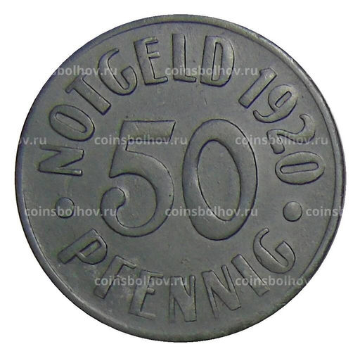 Монета 50 пфеннигов 1920 года Германия  Нотгельд Кассель
