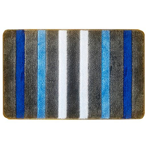 Коврик BANYOLIN SILVER из 1-шт 60х100см LINE (голубой)