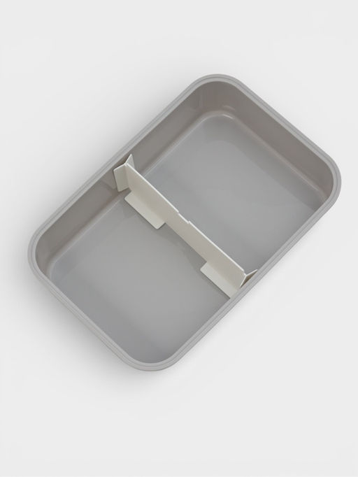 Ланч - бокс, контейнер для еды «Нордик», с приборами, 2 ячейки, 1.5 л, 22.5×17×8 см, пластик, МИКС