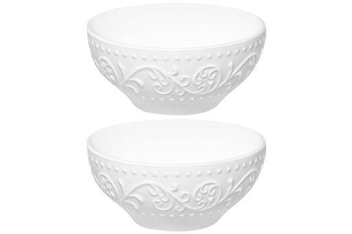 Набор 2 салатников 300 мл 11,5*11,5*5,8 см Ажур, фарфор NEW BONE CHINA - Elan gallery фото 5