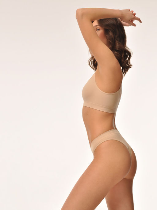 Топ на тонких бретелях в рубчик - My фото 42