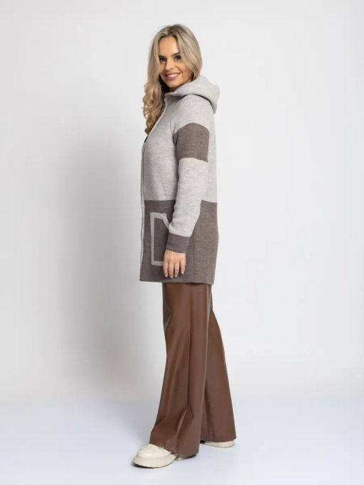 ЗЛАТА Кардиган В 1873/кофейный