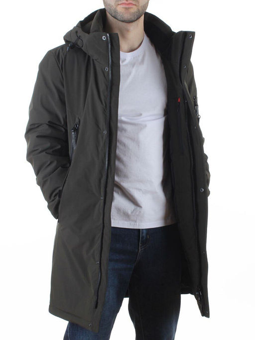 D6211 DK. GREEN Куртка мужская зимняя (200 гр. холлофайбер)