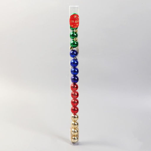 Цена за 2 шт. Ёлочные игрушки Глянец, шары новогодние, d=3 см, набор 16 шт., радужный МИКС - Зимнее волшебство фото 2