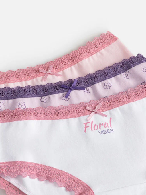 ACOOLA / Трусы детские для девочек в наборе из 3шт Sofi цвет в ассортименте фото 2