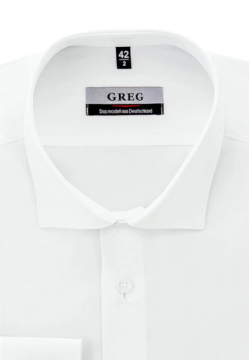 Сорочка мужская длинный рукав GREG 100/199/WHITE/Z_V