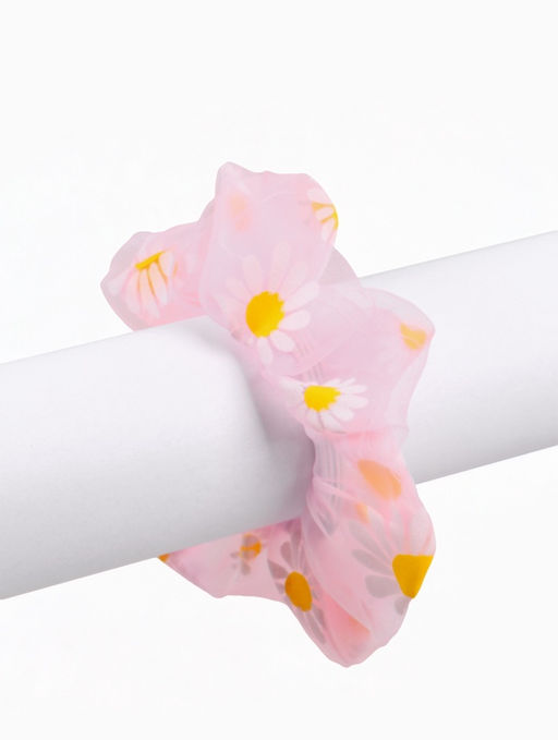 Цена за 2 шт. Резинка для волос «Ромашка» розовая, Коты аристократы