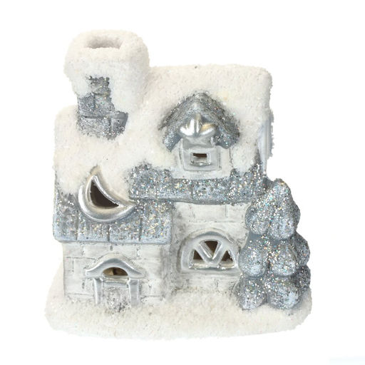 Фигурка декоративная "Домик" с подсветкой (2xLR44), L7,5 W5 H8,5 см, 2в.