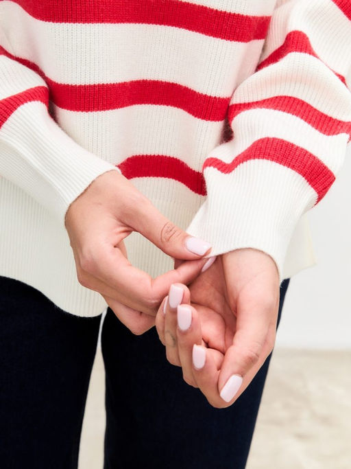 Джемпер F322-15115 white-red - Fine joyce фото 7