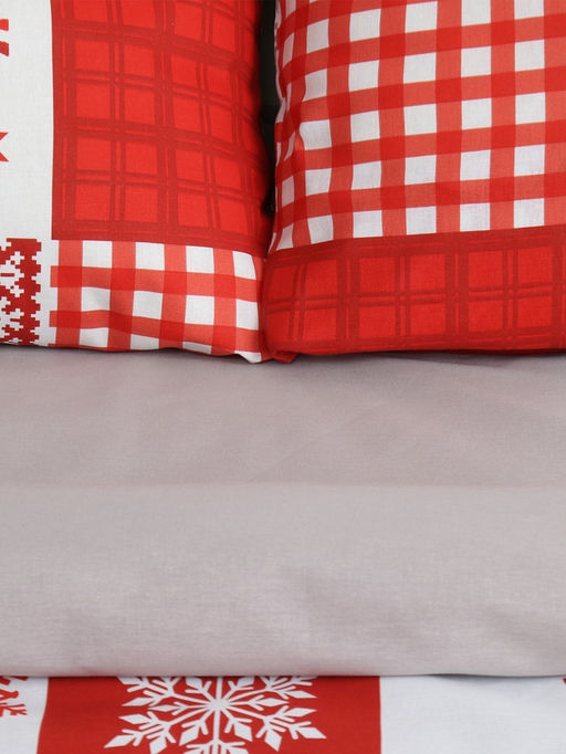 Постельное бельё евро «Этель» New Year's patchwork, бязь
