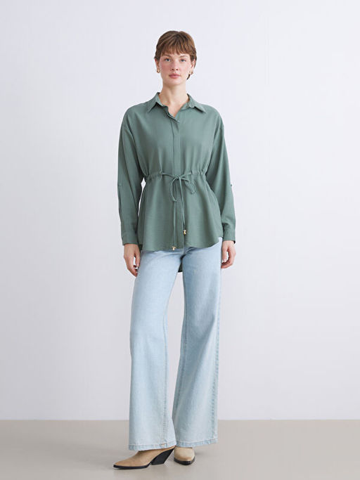 Ba?lama Detayl? Kad?n G?mlek Tunik